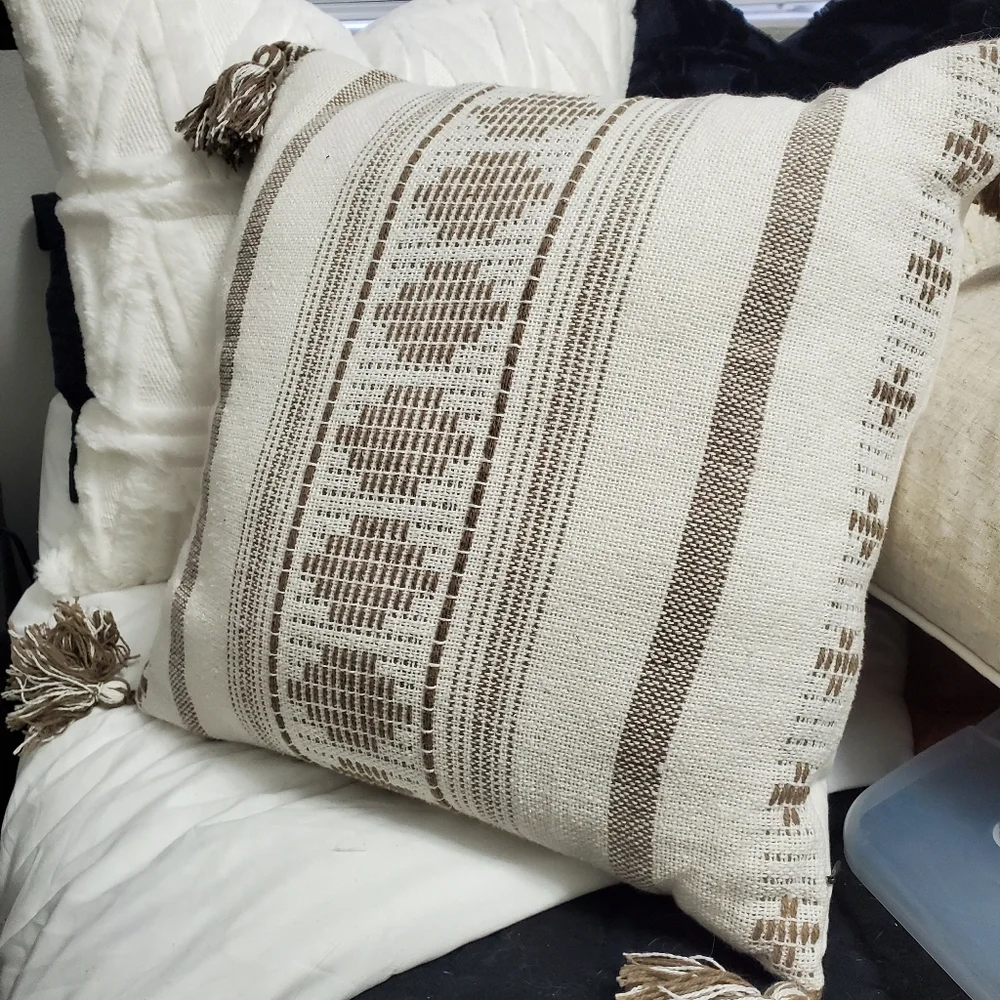 Boho accent pillow